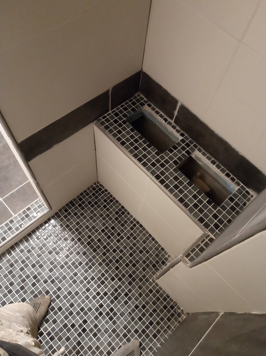 Mosaïque salle d'eau